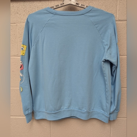 SpongeBob SquarePants sweatshirt size XXL in blue with all cartoon characters - Picture 6 of 8